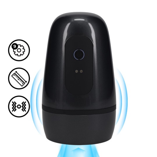 PUMPED PULSAR NEGATIVE PRESSURE SUCTION AND VIBRATION MASTURBATOR PUMP GUN METAL