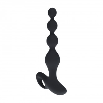 LEVELZ REMOTE CONTROL BEADED VIBRATING ANAL PLUG BLACK 