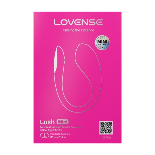 LUSH MINI - PODEROSO VIBRADOR DE HUEVO PARA PUNTO G CONTROLADO POR MANDO A DISTANCIA - ROSA