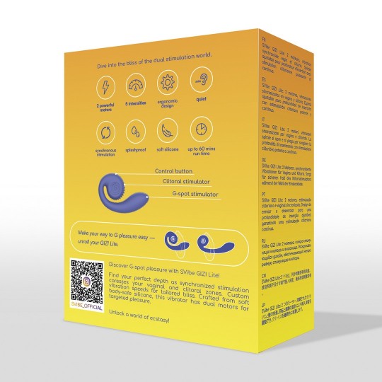 GIZI LITE - ESTIMULADOR DUAL DE PUNTO G - ARÁNDANO JUGOSO