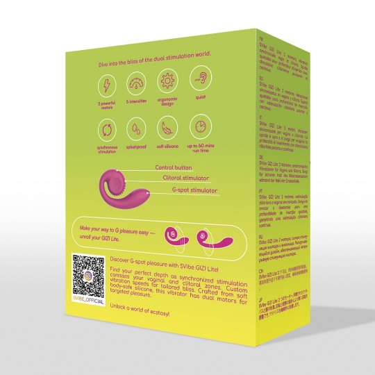 GIZI LITE - ESTIMULADOR DUAL DE PUNTO G - DULCE FRUTA DEL DRAGÓN