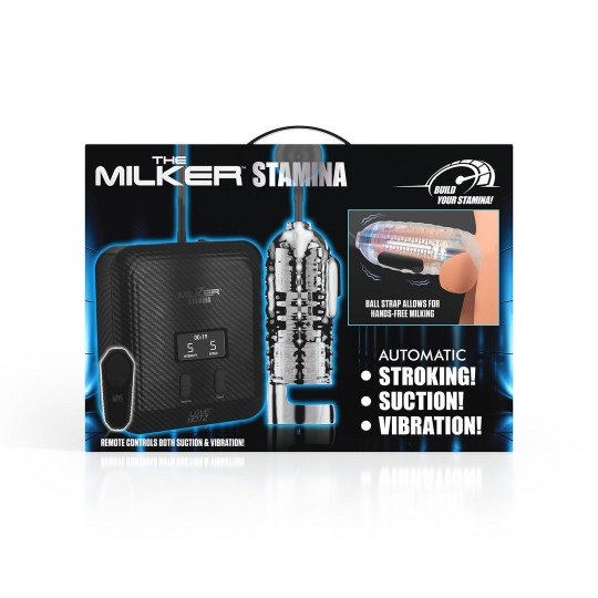 EL MILKER STAMINA - ESTIMULADOR AUTOMÁTICO DE VIBRACIÓN Y SUCCIÓN - TRANSPARENTE