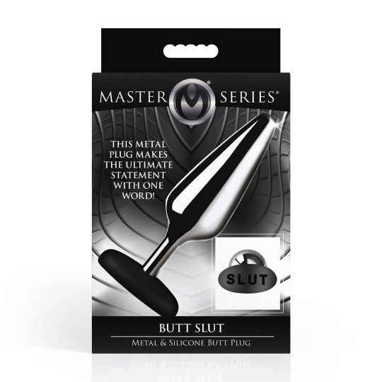 ПОПКА ШЛЮХИ - АНАЛЬНАЯ ПРОБКА ИЗ МЕТАЛЛА И СИЛИКОНА - PLATA