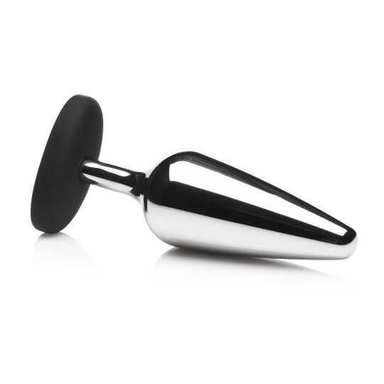 ПОПКА ШЛЮХИ - АНАЛЬНАЯ ПРОБКА ИЗ МЕТАЛЛА И СИЛИКОНА - PLATA