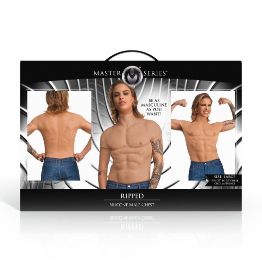 RIPPED - PECHO MASCULINO DE SILICONA - MEDIANO
