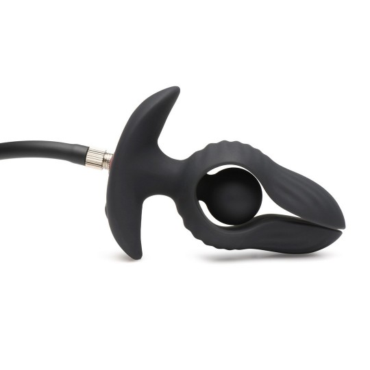 PERLA OSCURA - ПРОБКА АНАЛЬНАЯ ВИБРАТОР НАДУВНАЯ С ДИСТАНЦИОННЫМ УПРАВЛЕНИЕМ - NEGRO
