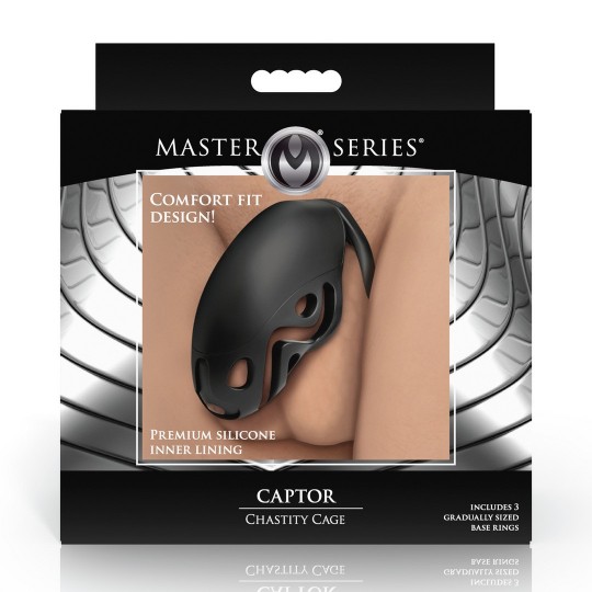CAPTOR - JAULA DE CASTIDAD - NEGRA