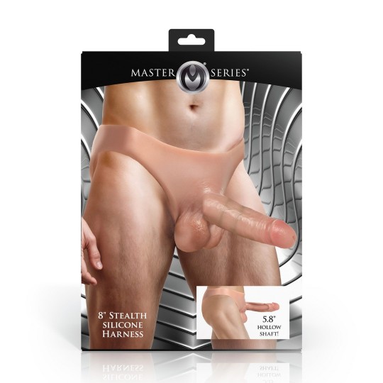 ARNÉS DE SILICONA HUECO STEALTH - 8 / 20 CM