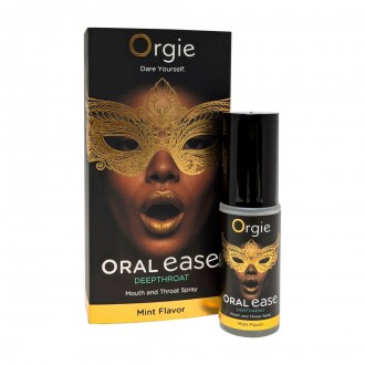 ORAL EASE DEEPTHROAT - SPRAY PARA LA BOCA Y LA GARGANTA - SABOR A MENTA - 0.5 FL OZ / 15 ML