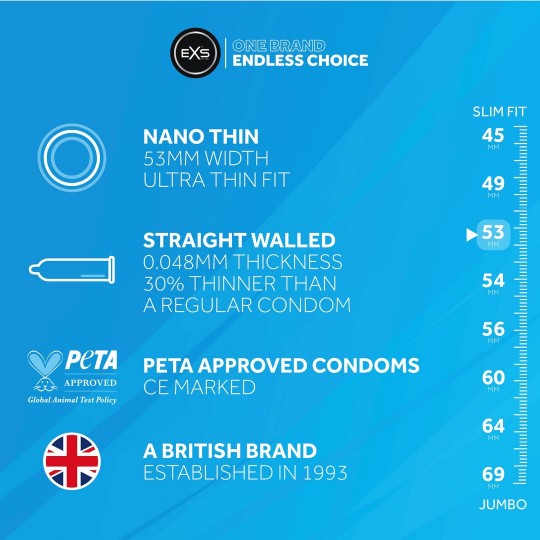 EXS NANO THIN - CONDONES - 144 PIEZAS