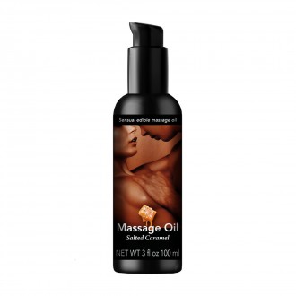 SENSUAL EDIBLE MASSAGE OIL - SALTED CARAMEL - 3 FL OZ / 100 ML