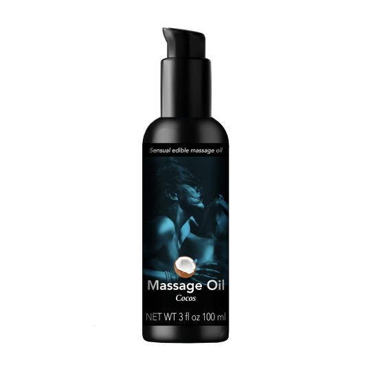 SENSUAL EDIBLE MASSAGE OIL - COCOS - 3 FL OZ / 100 ML