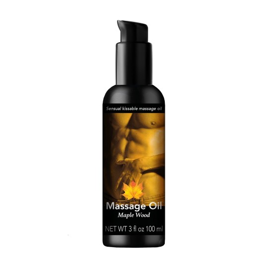 SENSUAL KISSABLE MASSAGE OIL - MAPLE WOOD - 3 FL OZ / 100 ML