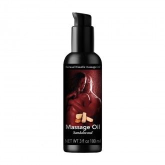 SENSUAL KISSABLE MASSAGE OIL - SANDALWOOD - 3 FL OZ / 100 ML