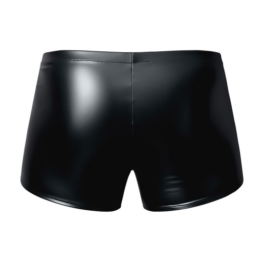 SHORT POUCH WETLOOK - NEGRO