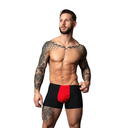 POUCH SHORT - NEGRO/ROJO