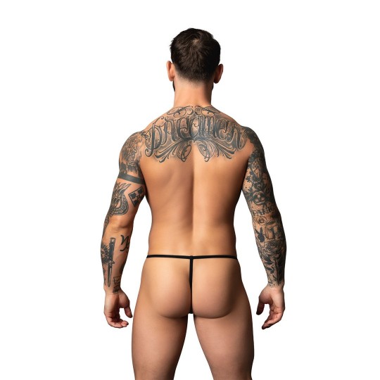 TANGA WETLOOK - TALLA ÚNICA - NEGRO