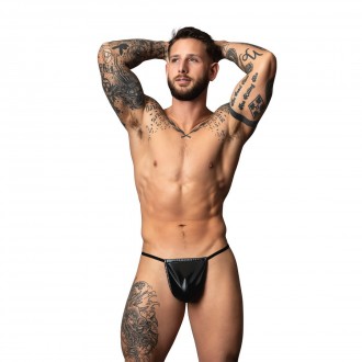 TANGA WETLOOK - TALLA ÚNICA - NEGRO