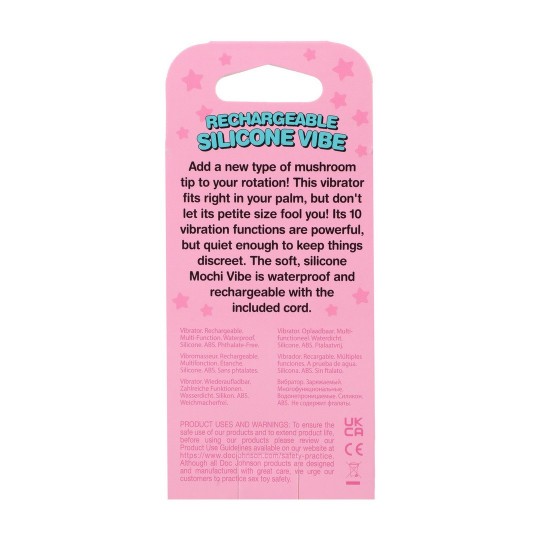 MUSHROOM VIBE - VIBRADOR DE SILICONA RECARGABLE - ROSA