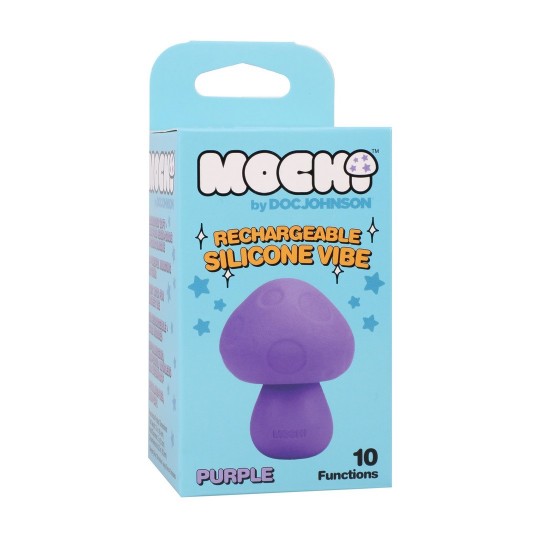 MUSHROOM VIBE - VIBRADOR DE SILICONA RECARGABLE - PÚRPURA