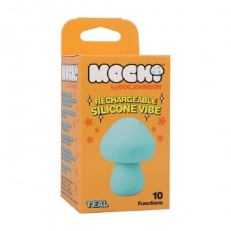 MUSHROOM VIBE - VIBRADOR DE SILICONA RECARGABLE - VERDE AZULADO