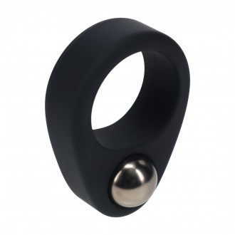 ANILLO DE PENE DE SILICONA LÍQUIDA CON PESO ÚNICO - NEGRO