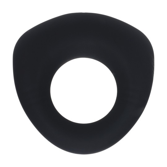 ANILLO VIBRADOR DE SILICONA LÍQUIDA SELLADO - NEGRO