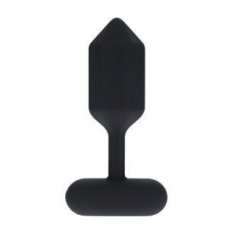 LEVELZ HEXAGONAL VIBRATING SILICONE ANAL PLUG M BLACK