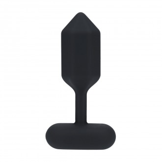 LEVELZ HEXAGONAL VIBRATING SILICONE ANAL PLUG L BLACK 