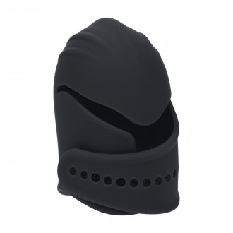 LEVELZ ADJUSTABLE SILICONE GLAND STIMULATOR WITH VIBRATION BLACK 