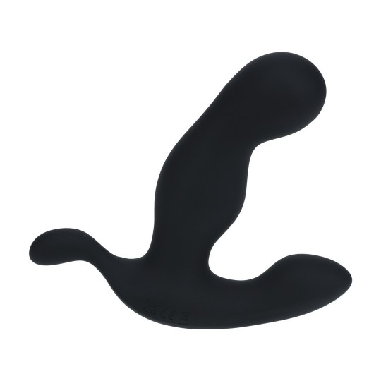 LEVELZ HEATING AND VIBRATING SILICONE PROSTATE STIMULATOR BLACK 
