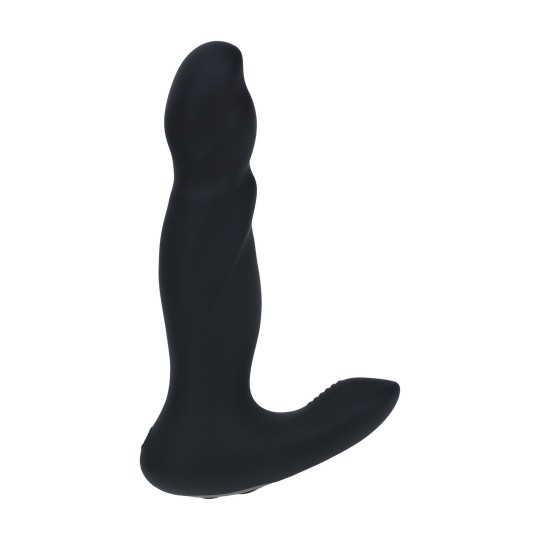 LEVELZ VIBRATING AND THRUSTING SILICONE PROSTATE MASSAGER BLACK 