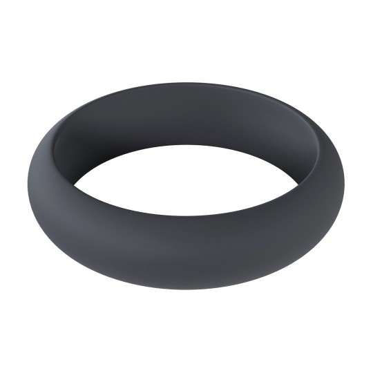 LEVELZ SILICONE COCK RING WIDE O XXL 55MM BLACK 