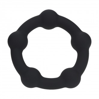 LEVELZ COCK RING WITH PEARLS S 30MM BLACK 
