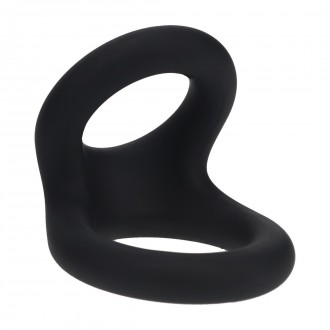 LEVELZ DOUBLE O SILICONE COCKRING S BLACK