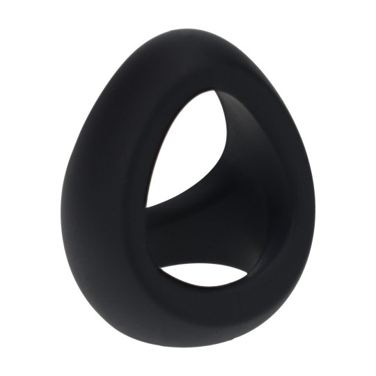 ANILLO DE SILICONA SOFT TRI O - NEGRO