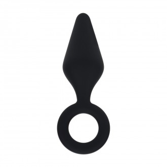 LEVELZ SILICONE ANAL PLUG  L BLACK 