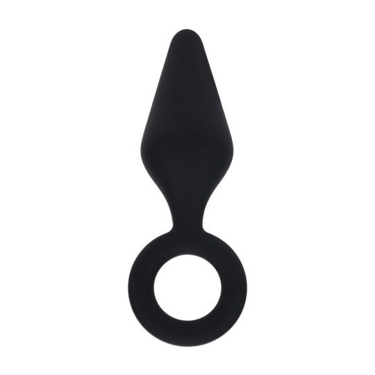 LEVELZ SILICONE ANAL PLUG  L BLACK 
