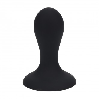 LEVELZ LIQUID SILICONE ANAL PLUG RATTLE S BLACK