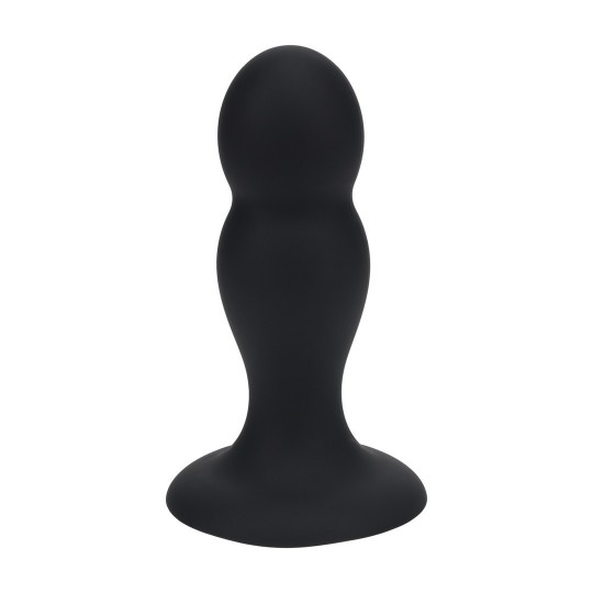 LEVELZ DOBLE RATTER LIQUID SILICONE ANAL PLUG M BLACK