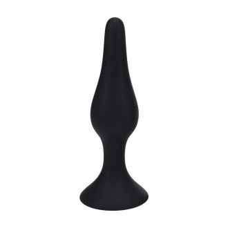 PLUG ANAL DE SILICONA SLIM - XL - NEGRO