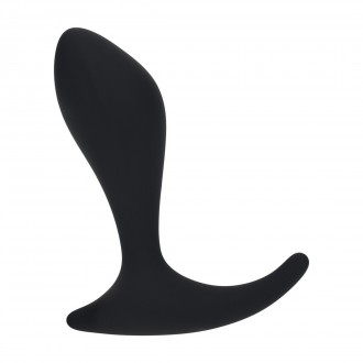 LEVELZ SILICONE PROSTATE STIMULATOR WITH RIDGING BLACK