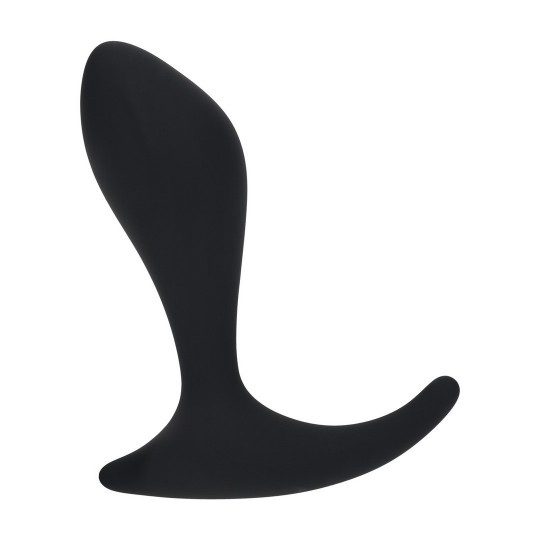 LEVELZ SILICONE PROSTATE STIMULATOR WITH RIDGING BLACK