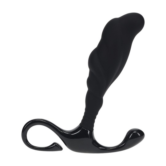 LEVELZ RIGID TEXTURED SILICONE PROSTATE STIMULATOR L BLACK