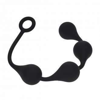 LEVELZ WATER DROP-SHAPED ANAL BEADS L 40MM BLACK