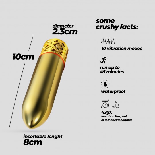 CRUSHIOUS ROMANOV CLASSIC VIBRATOR WITH REMOVABLE SILICONE SLEEVE