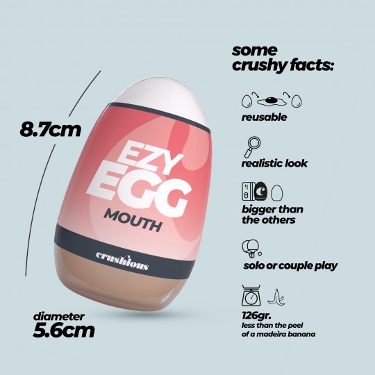 OVO MASTURBADOR EZY EGG ORAL CRUSHIOUS