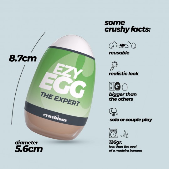 UOVO MASTURBATORE EZY EGG THE EXPERT CRUSHIOUS