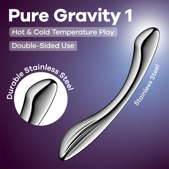 DILDO EN METAL PURE GRAVITY 1 SATISFYER