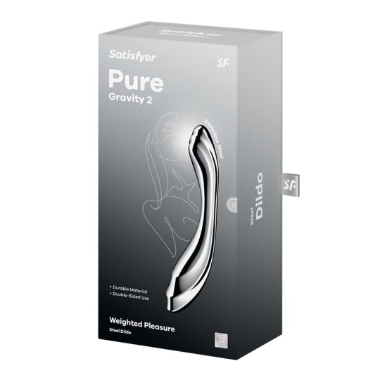 DILDO EM METAL PURE GRAVITY 2 SATISFYER